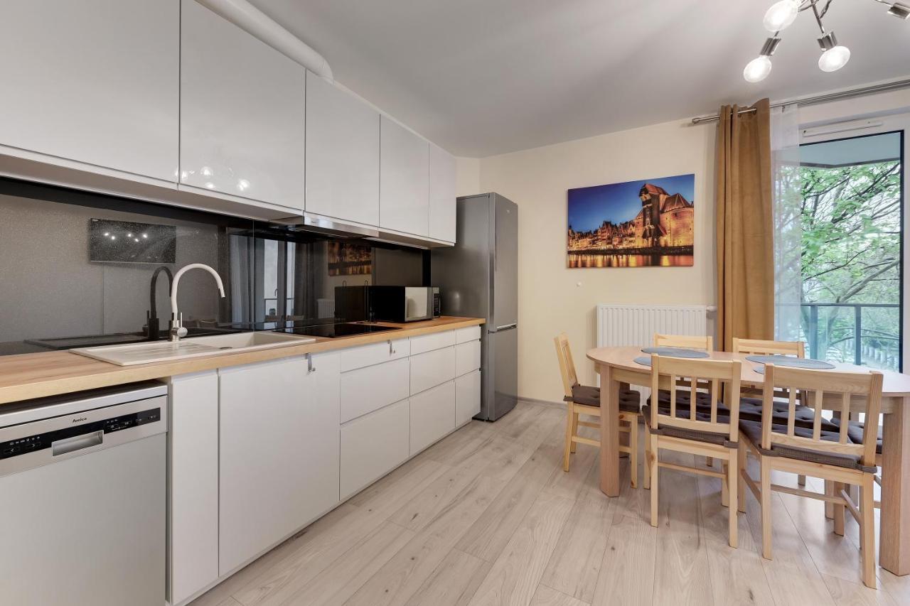 Gdansk Centrum - Apartament 3 - Pokojowy Z Duzym Tarasem Экстерьер фото
